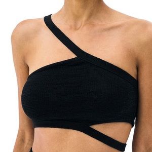 Cult Gaia black sunara top xs nwt